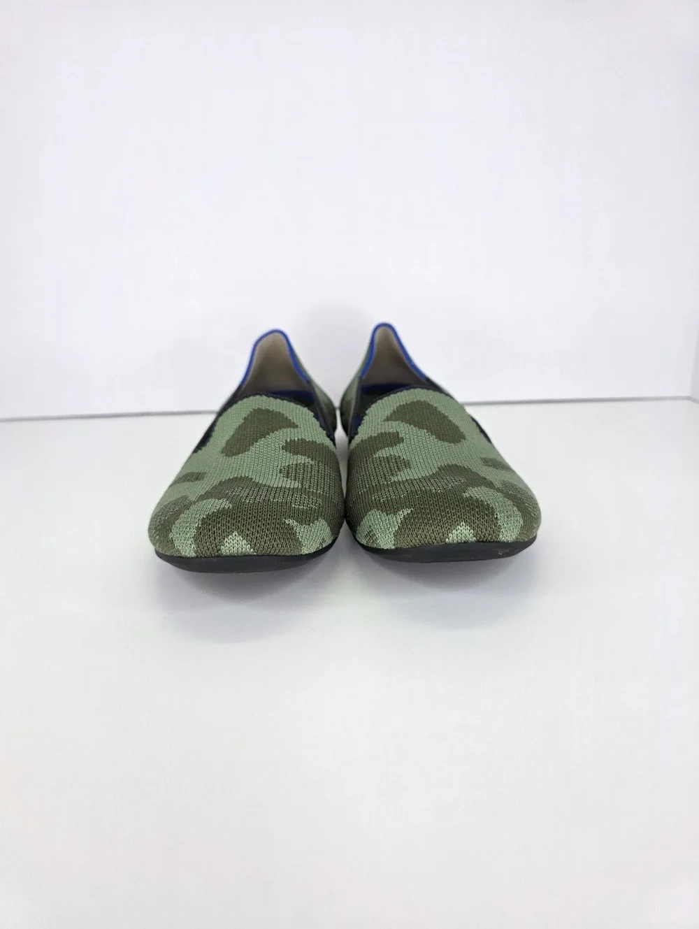 Rothy's The Loafer Flats Green Olive Camo Slip‎ On Women's Casual Shoes Size 7
